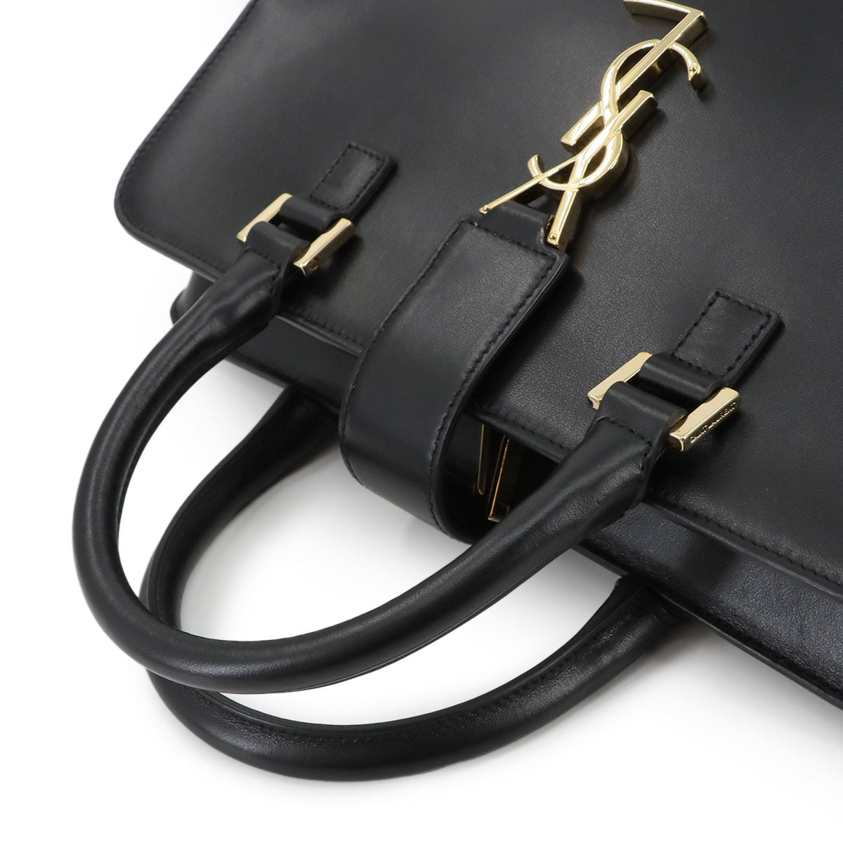 Cabas S Hand Shoulder Bag Leather Black 472469