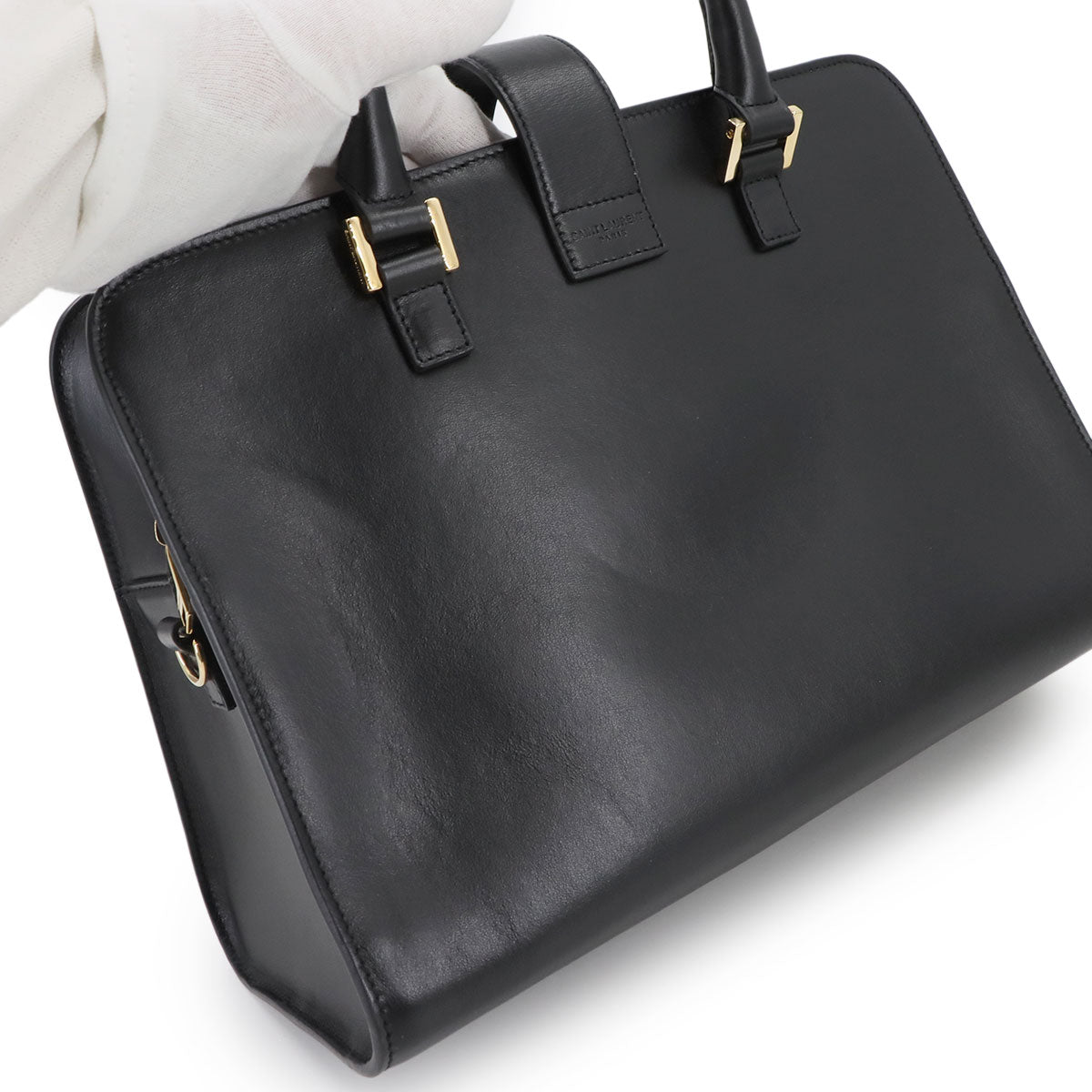 Cabas S Hand Shoulder Bag Leather Black 472469