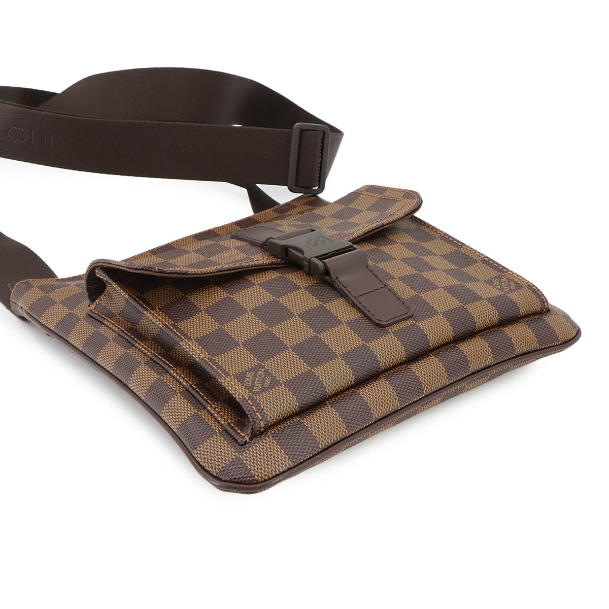 Damier Pochette Melville Shoulder Bag Ebene N51127