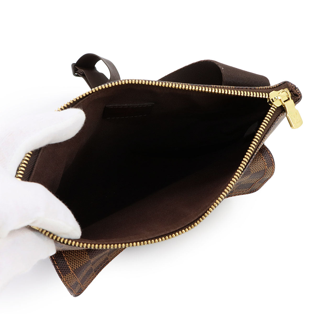 Damier Pochette Melville Shoulder Bag Ebene N51127