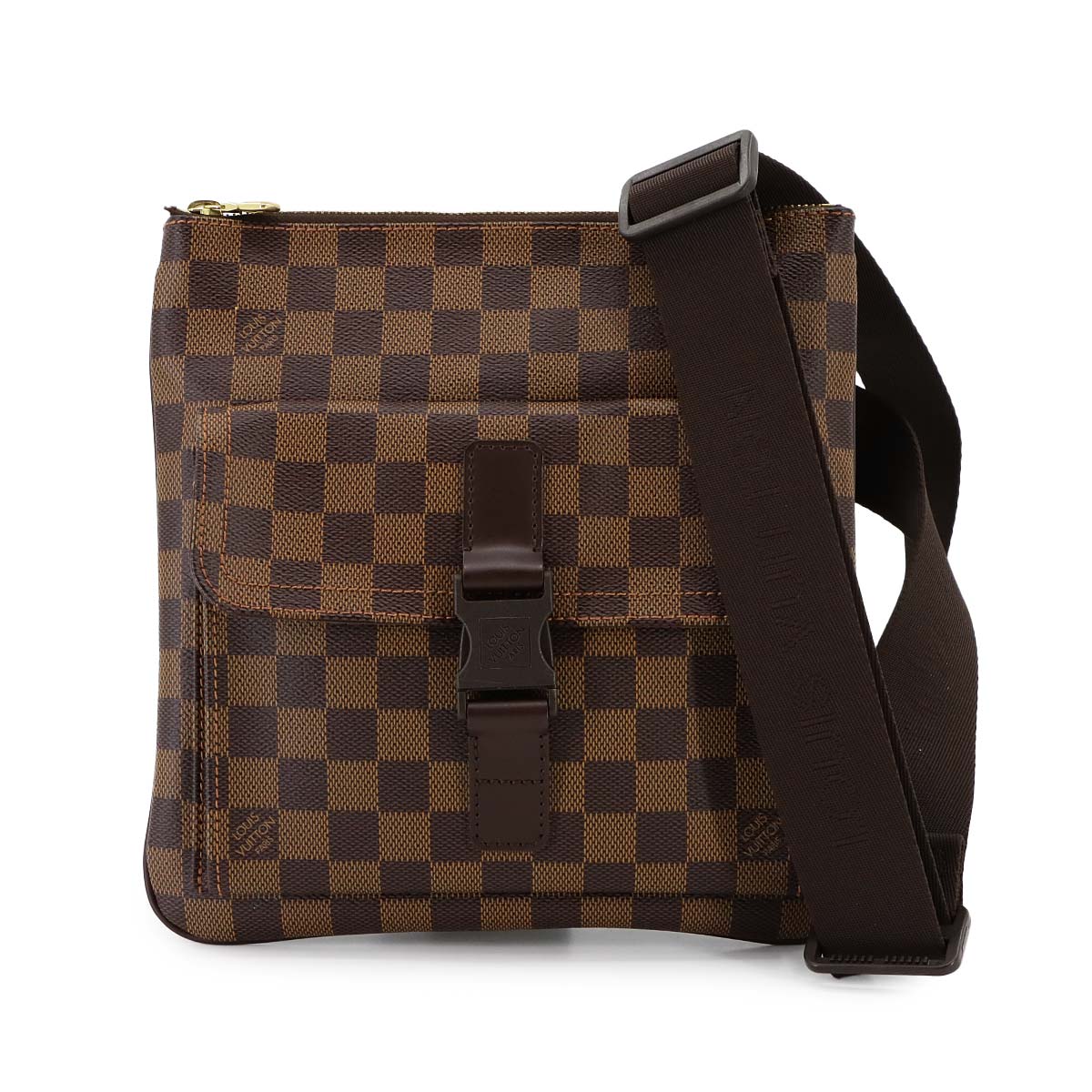 Damier Pochette Melville Shoulder Bag Ebene N51127