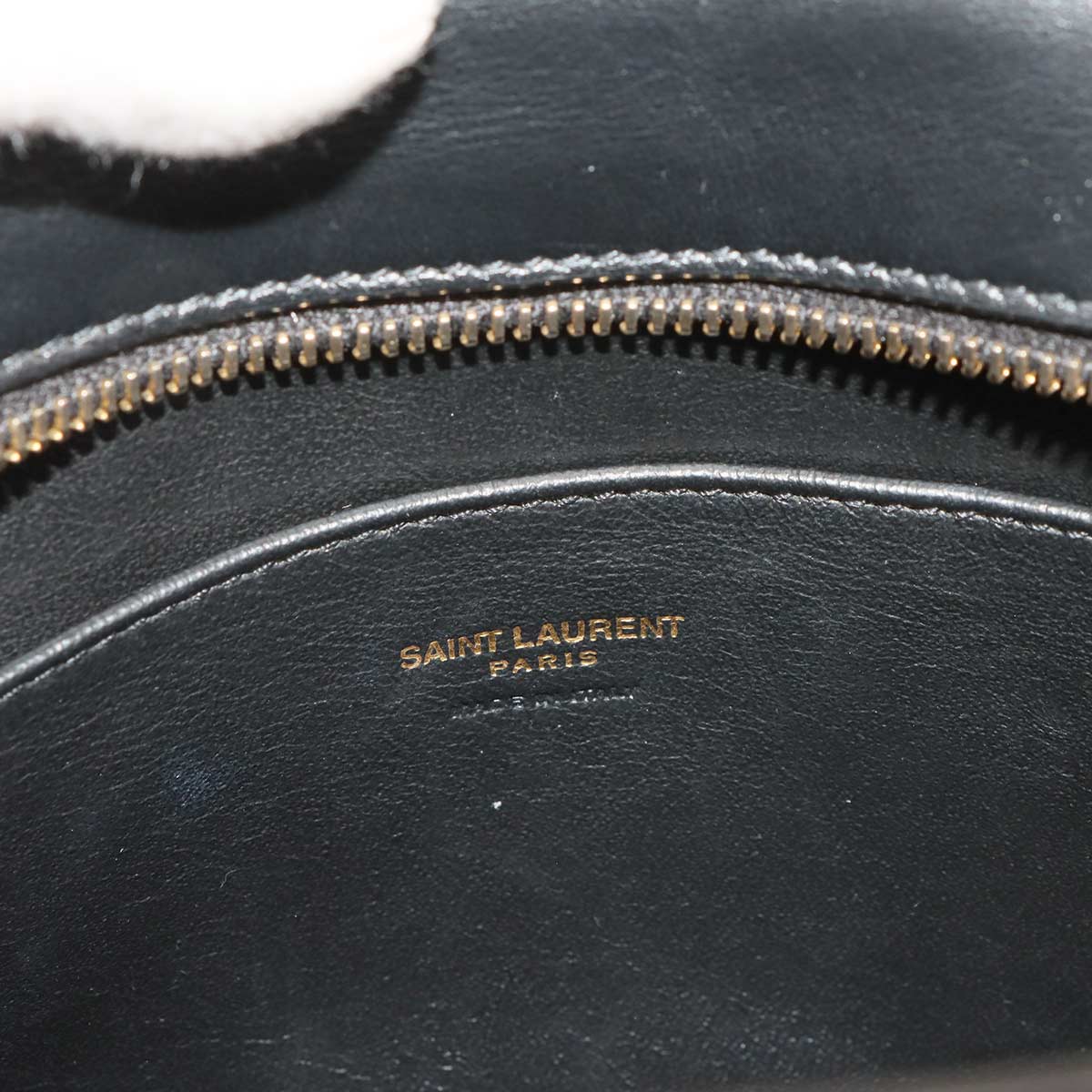 Baby Cabas Hand Shoulder Bag Leather Black 568853