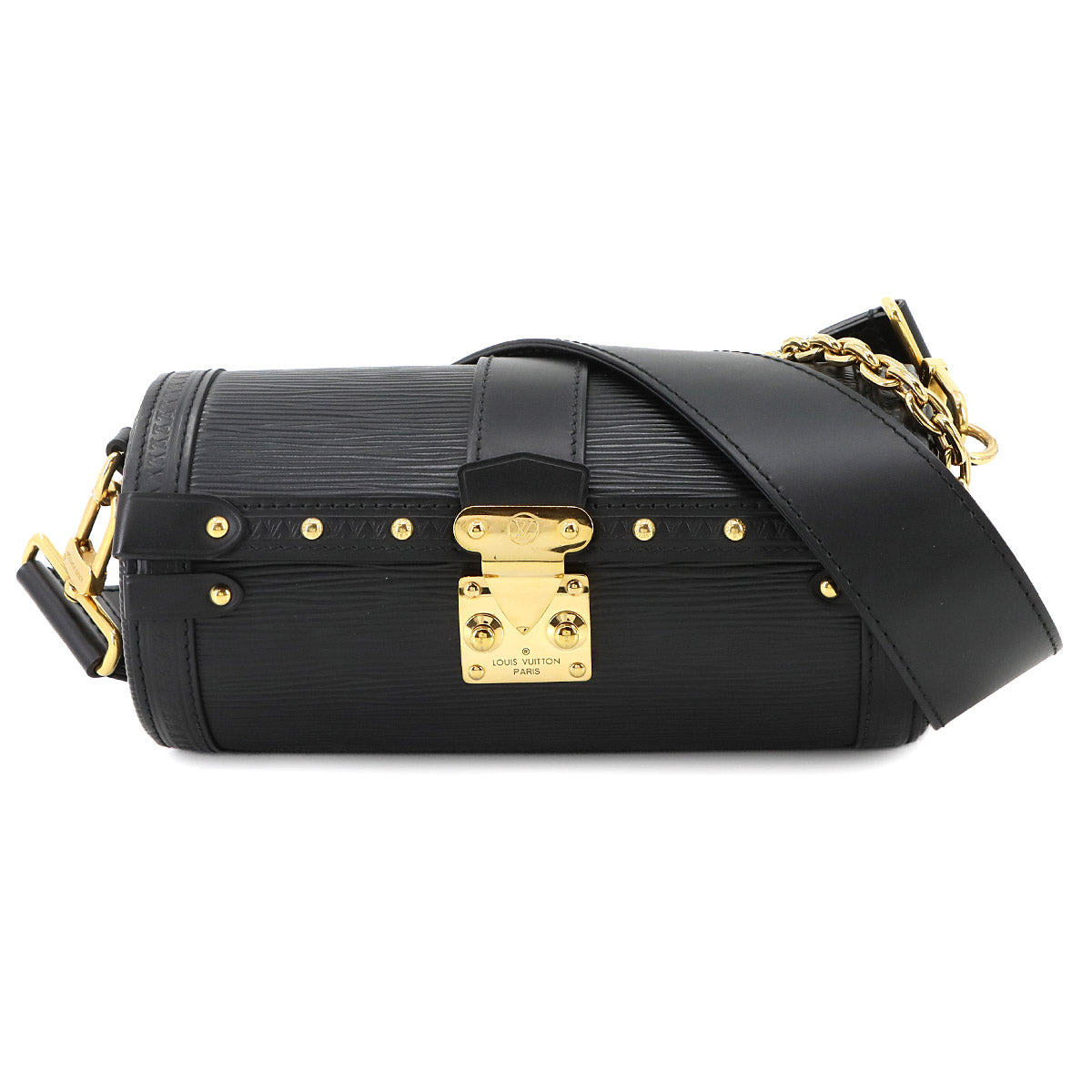 Epi Papillon Trunk Shoulder Bag Leather Noir M58655