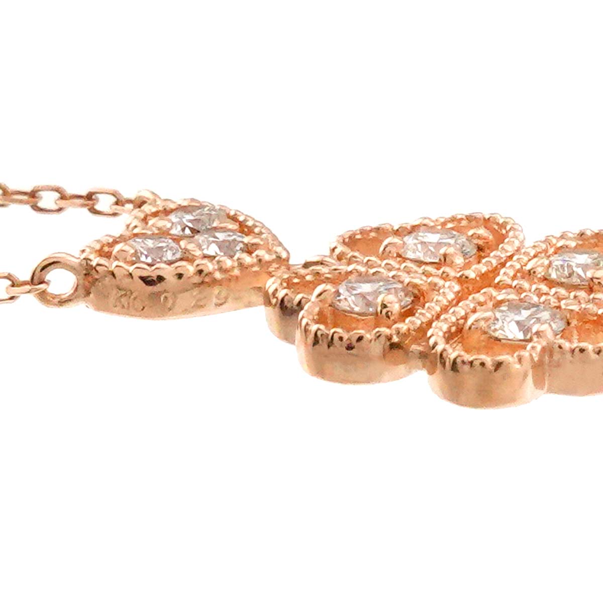 Diamond 0.29ct Necklace 10K Pink Gold 416