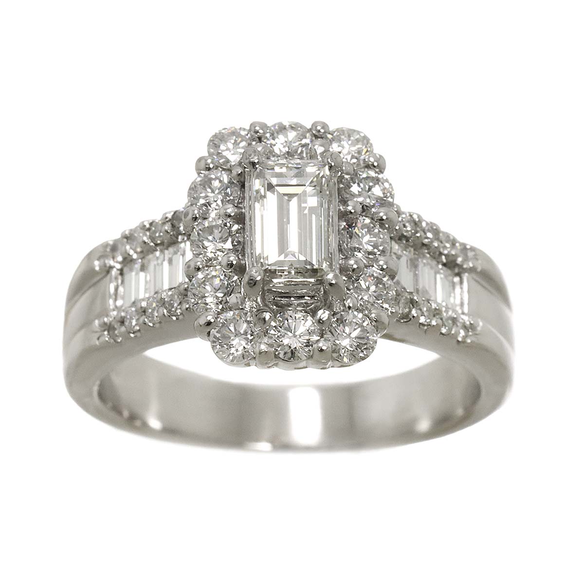 Diamond 0.508ct/1.10ct Ring Pt Platinum size6.75-7.25(US)