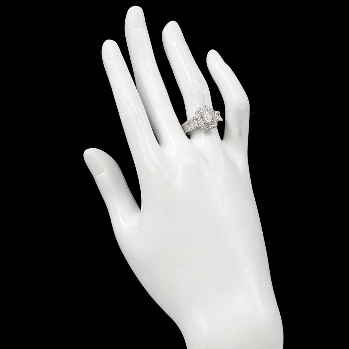 Diamond 0.508ct/1.10ct Ring Pt Platinum size6.75-7.25(US)