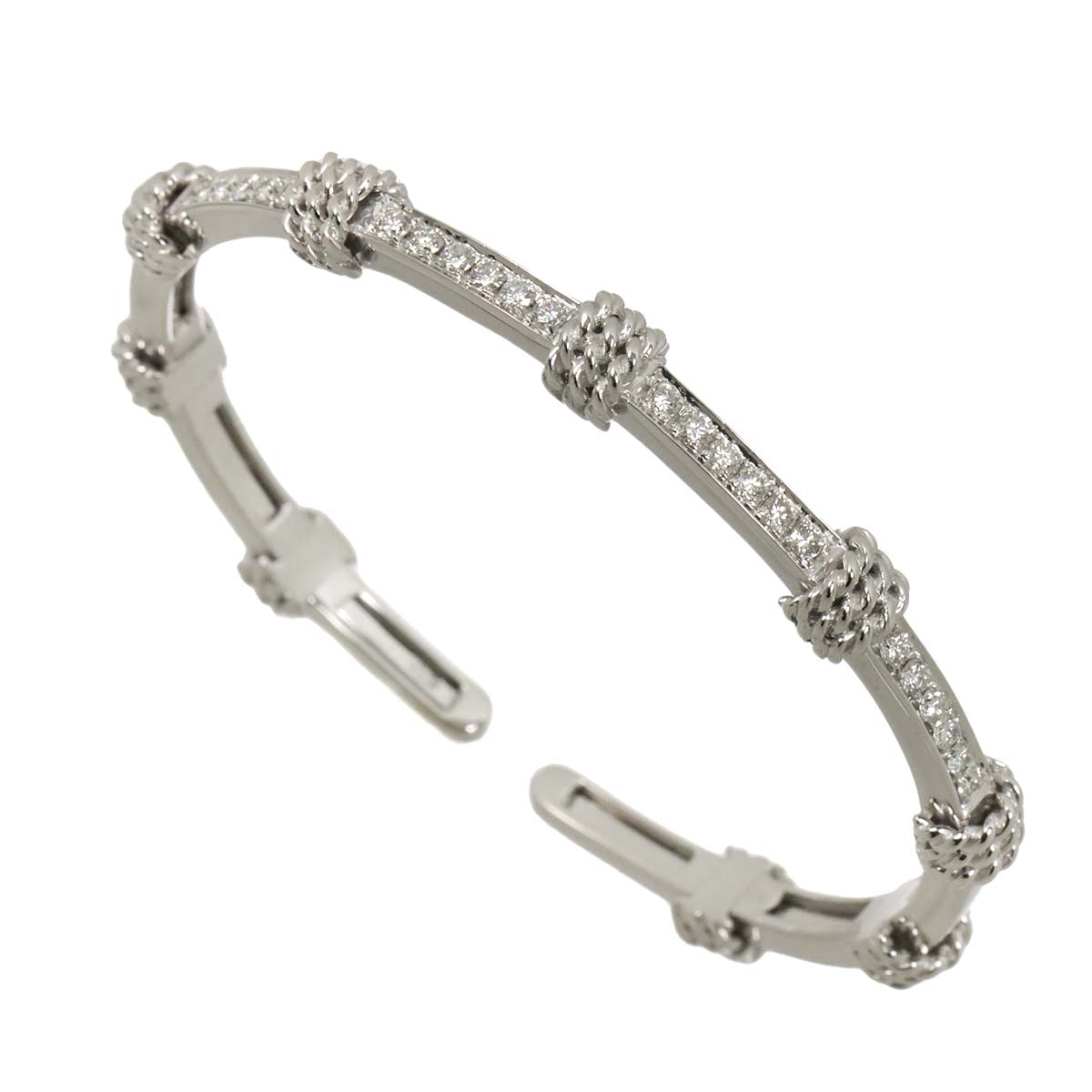 Diamond 0.87ct Bracelet 18K White Gold 750