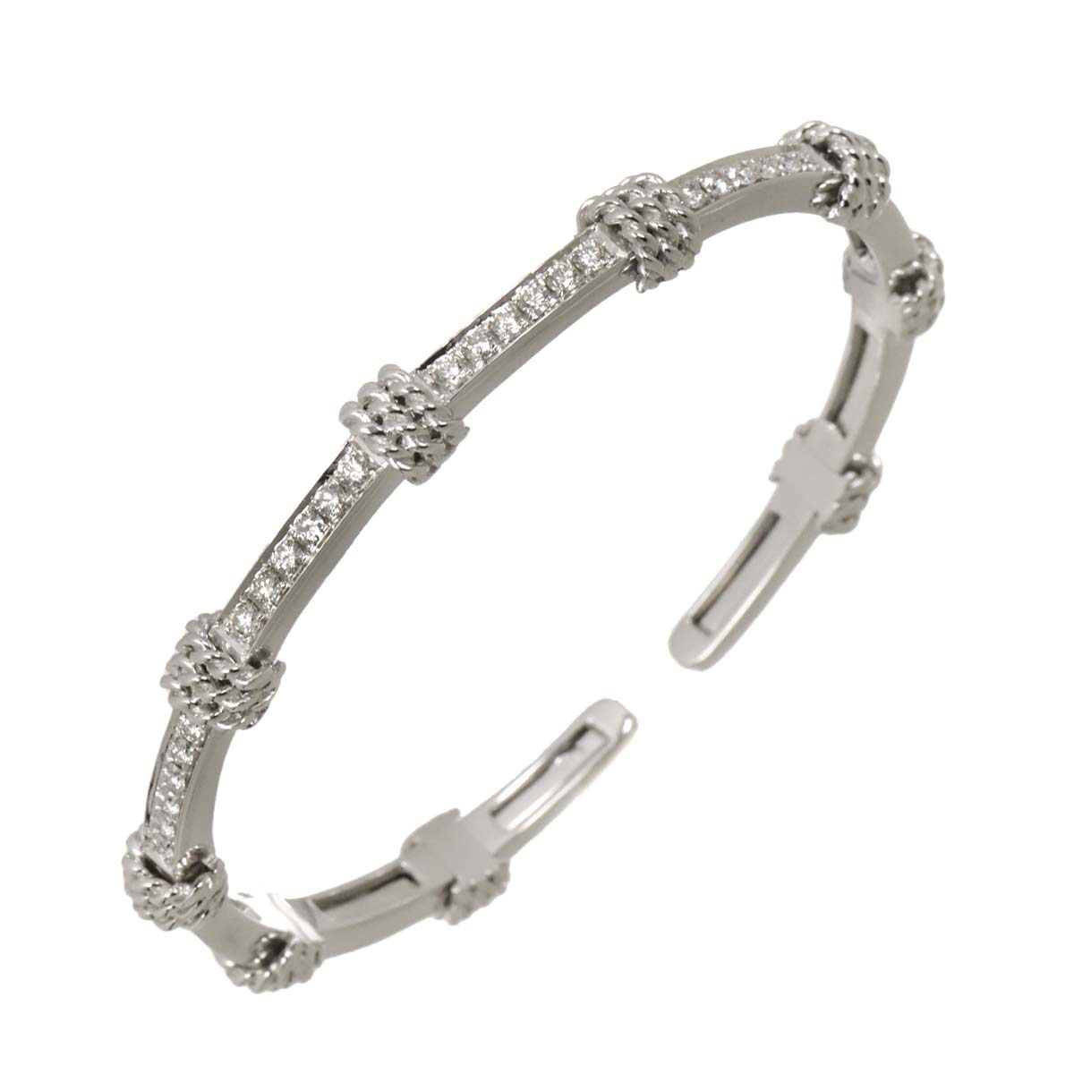 Diamond 0.87ct Bracelet 18K White Gold 750