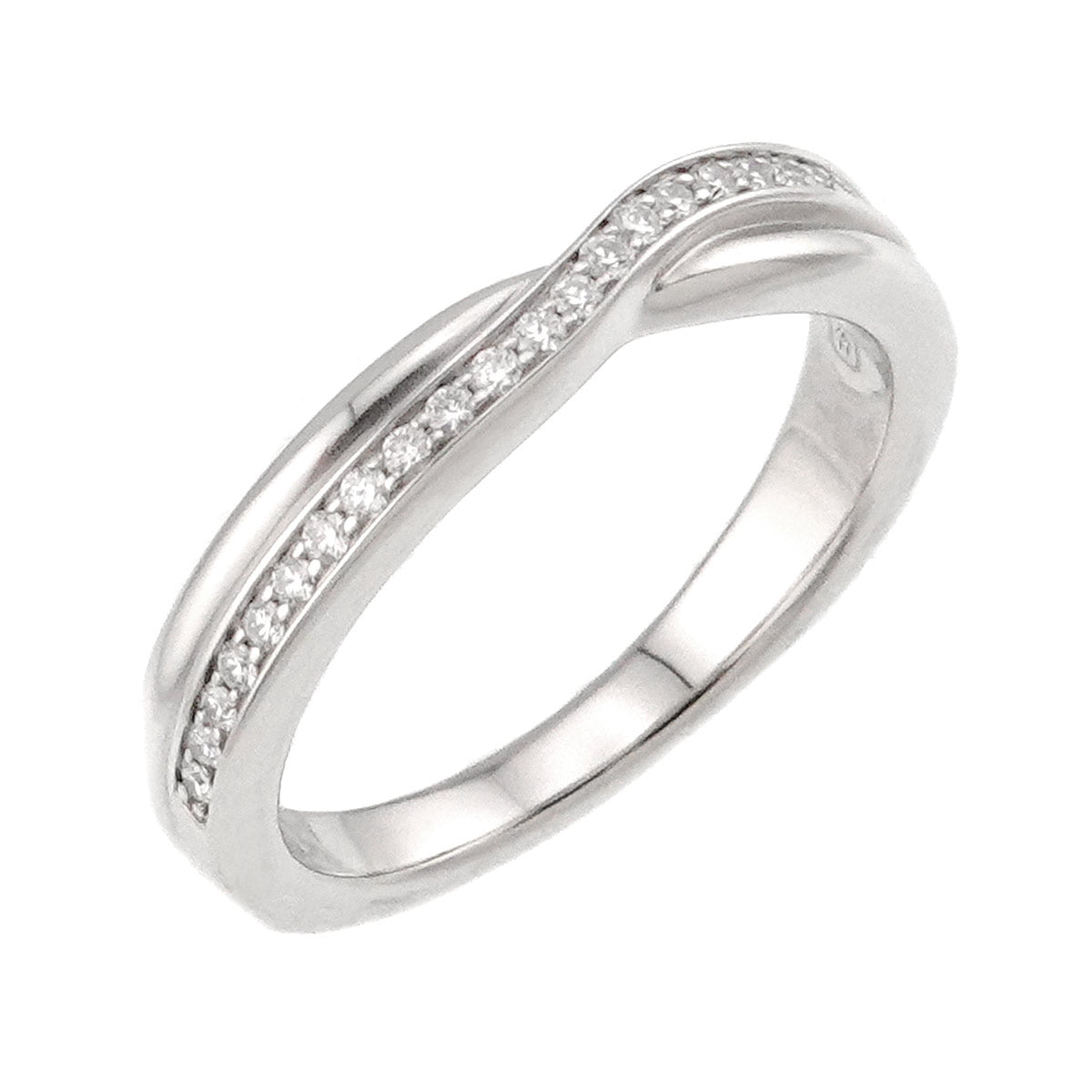 Diamond Ring Pt Platinum size4.5(US)