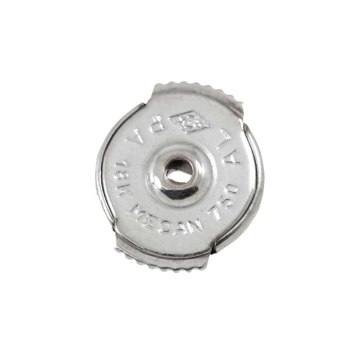 Freshwater cultured pearl Earring Pierced 18K WG 750