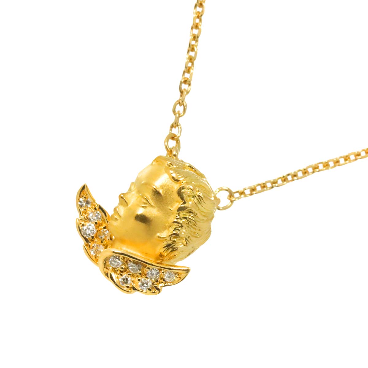 Diamond Necklace 18K YG 750