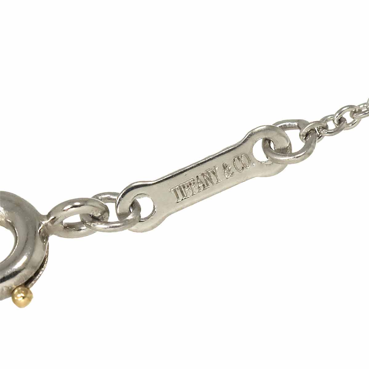 Open Heart Necklace Platinum