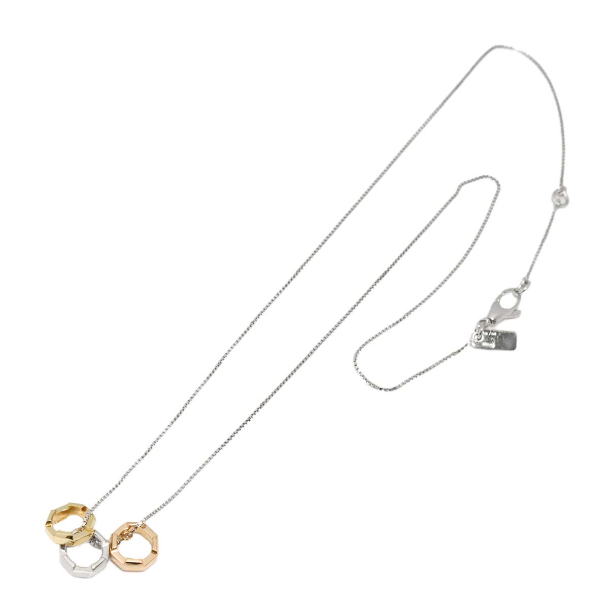 Link to Love Necklace 18K WG YG PG 750