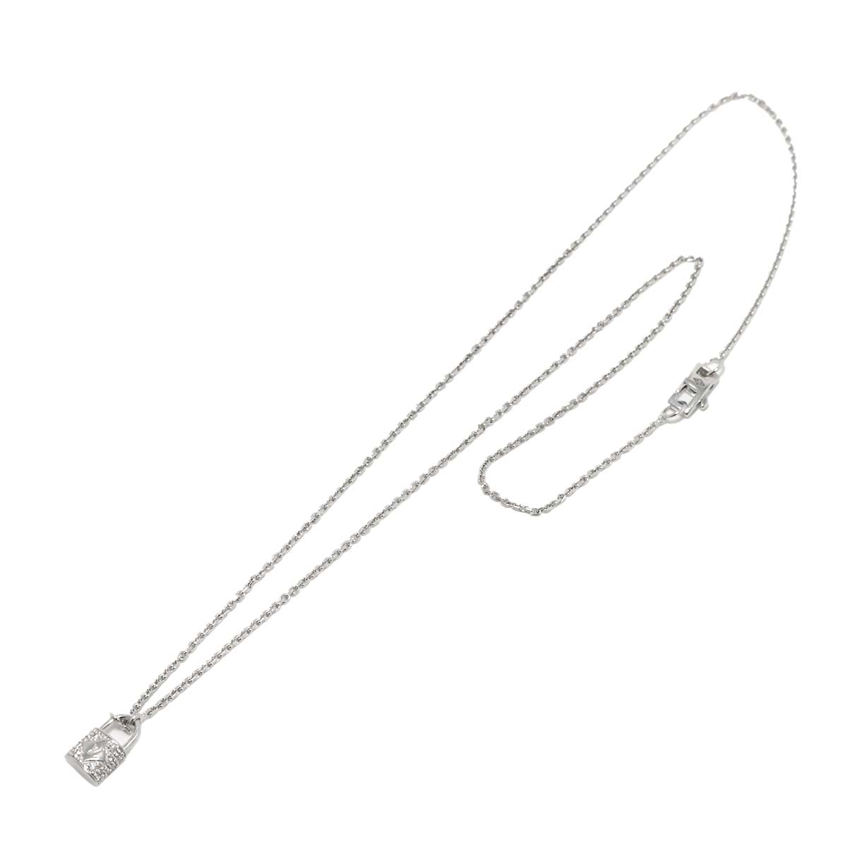 Pendentif Rockit Pave Diamond Necklace 18K WG 750