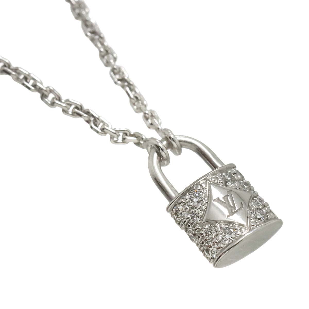 Pendentif Rockit Pave Diamond Necklace 18K WG 750