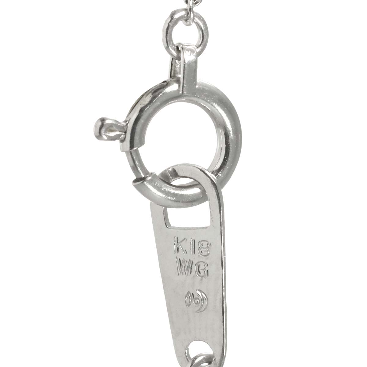 Akoya Pearl 7.5mm Diamond 0.04ct Necklace 18K WG 750