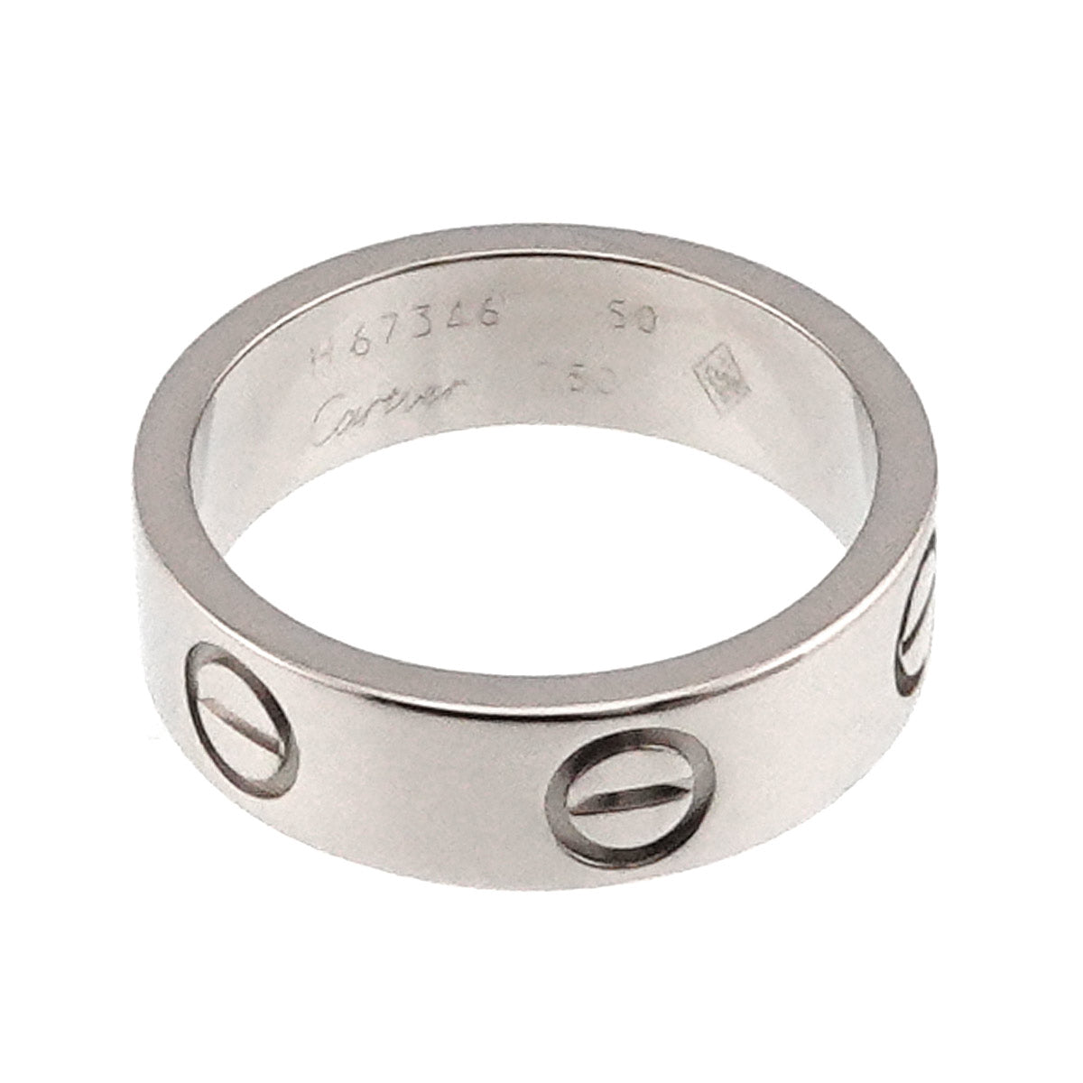 Love Ring 18K White Gold 750 size50 5-5.25(US)