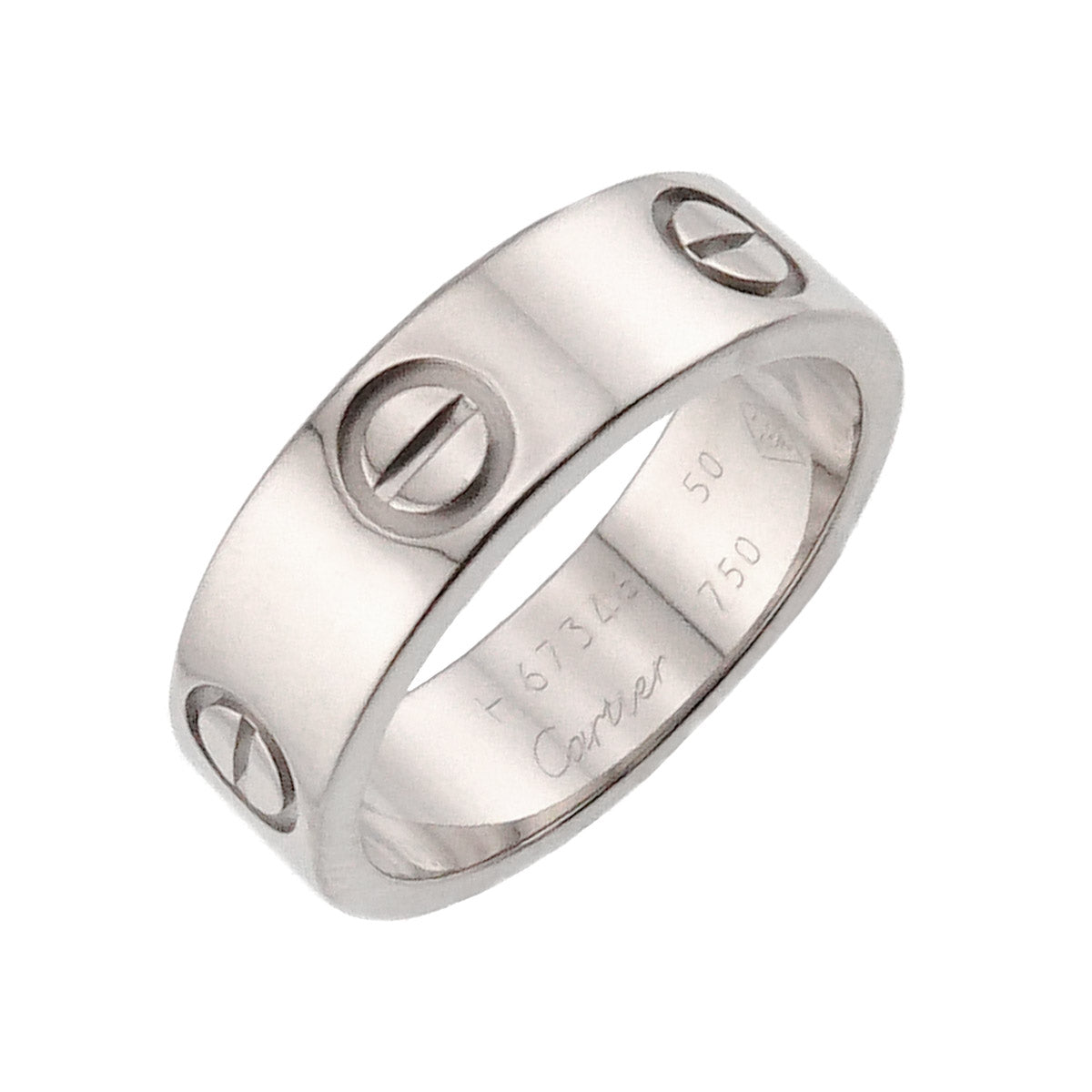 Love Ring 18K White Gold 750 size50 5-5.25(US)