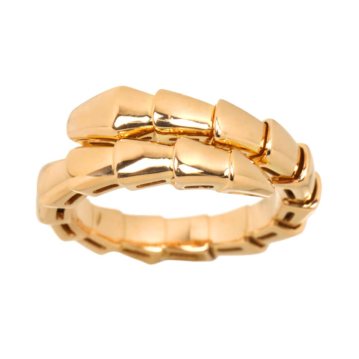 Serpenti Viper Ring 18K PG 750 sizeS 4.5(US)