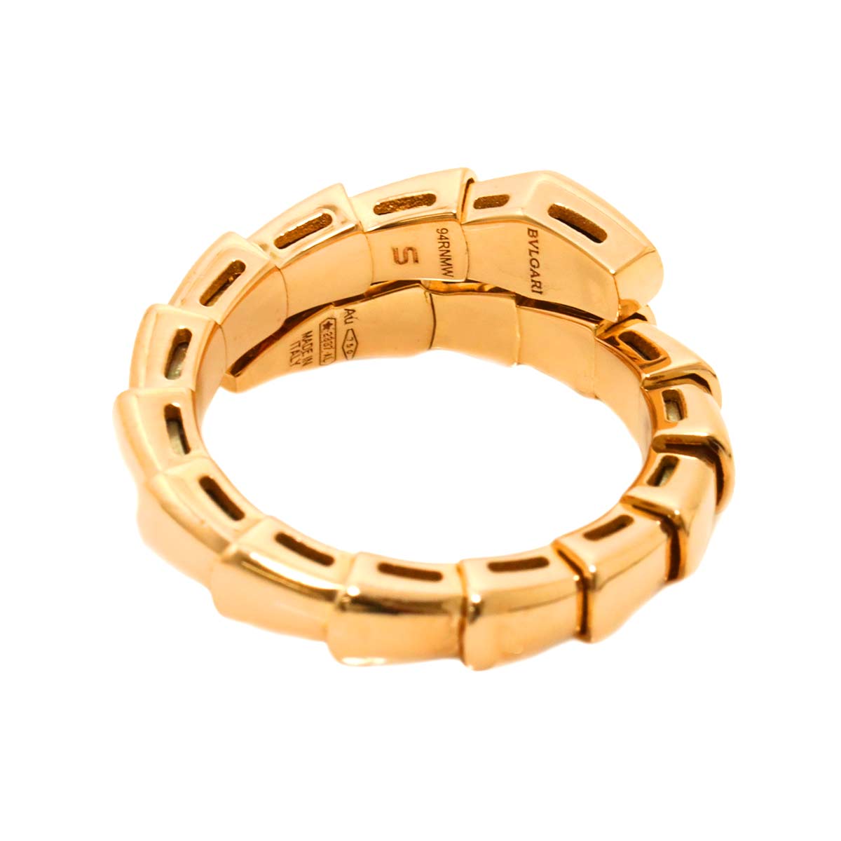 Serpenti Viper Ring 18K PG 750 sizeS 4.5(US)