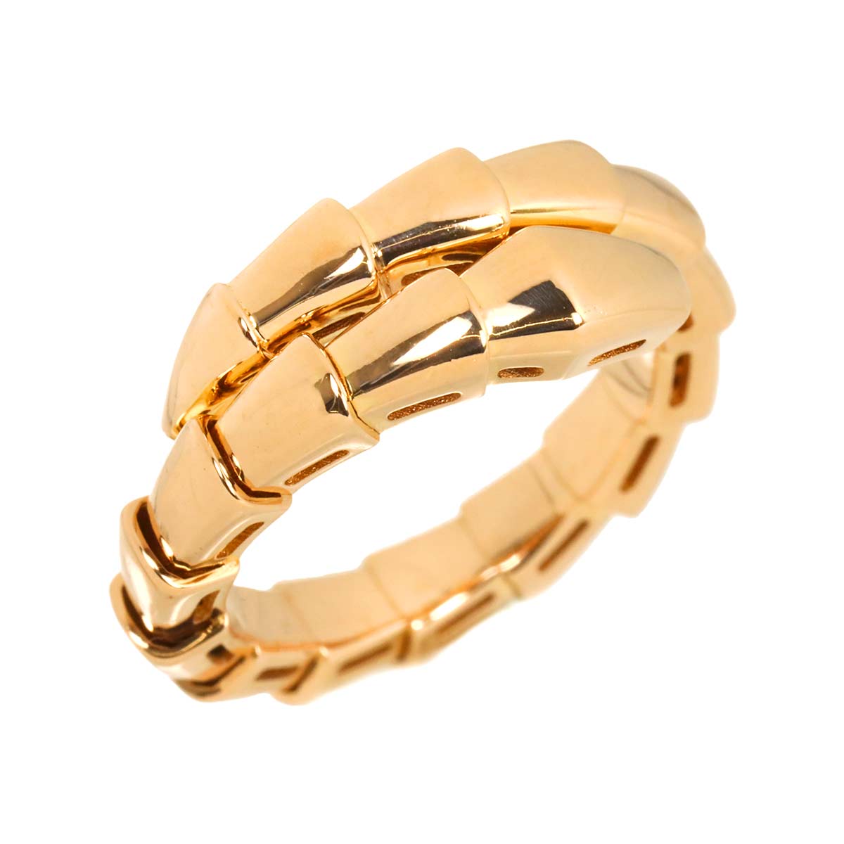 Serpenti Viper Ring 18K PG 750 sizeS 4.5(US)