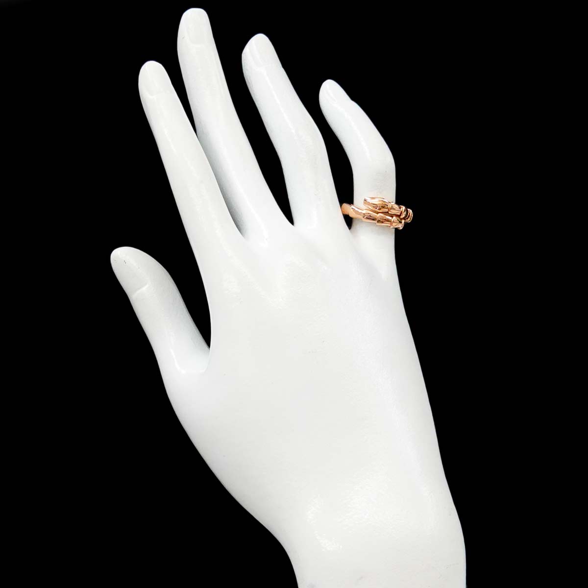Serpenti Viper Ring 18K PG 750 sizeS 4.5(US)