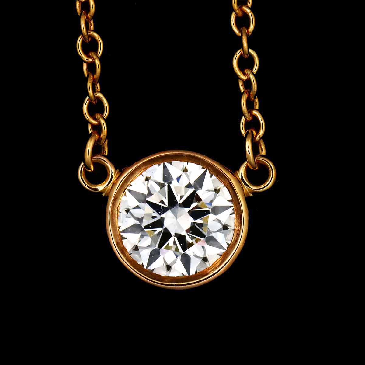 By The Yard Diamond Necklace 18K PG 750