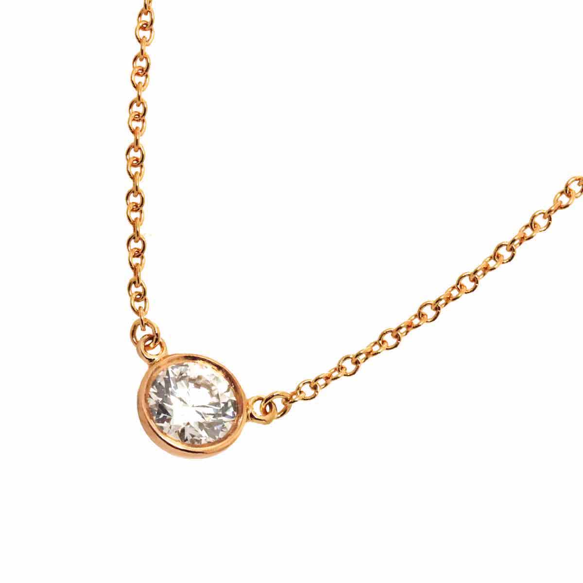 By The Yard Diamond Necklace 18K PG 750