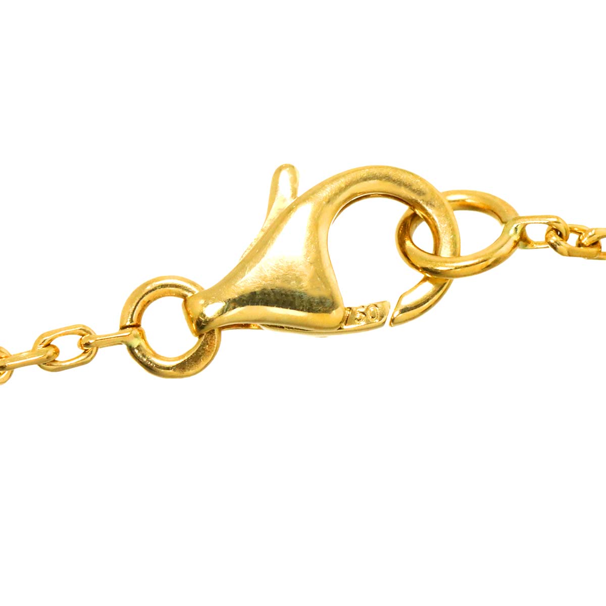 Vintage Alhambra Onyx Necklace 18K YG 750