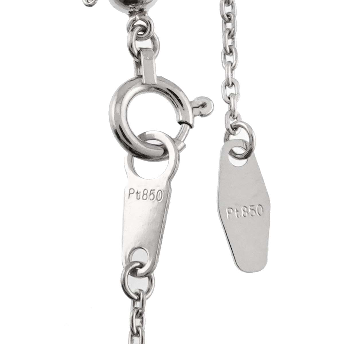 Diamond 0.50ct Necklace Pt 18K YG 750 Platinum