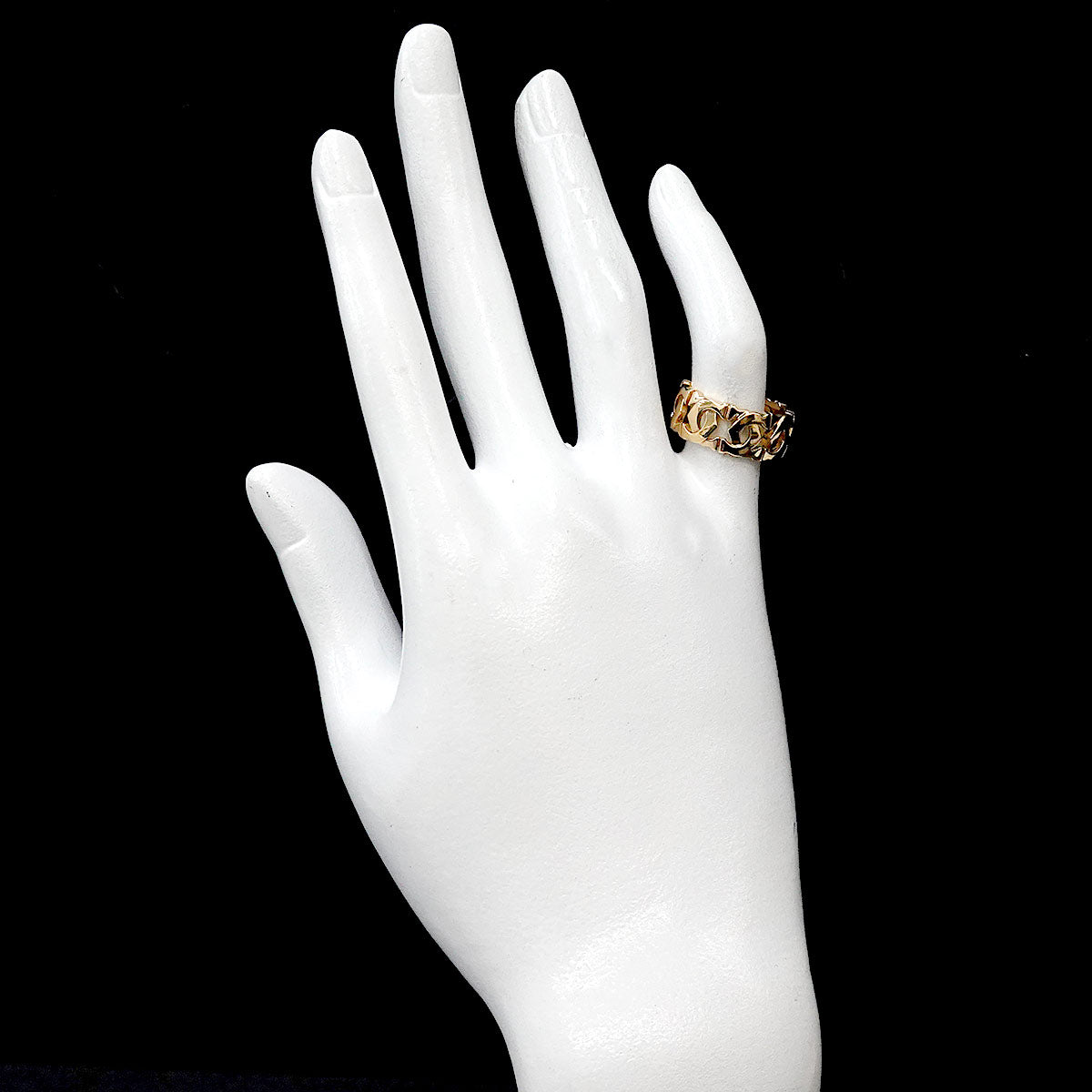 Ring 18K Yellow Gold 750 size49 4.5-4.75(US)