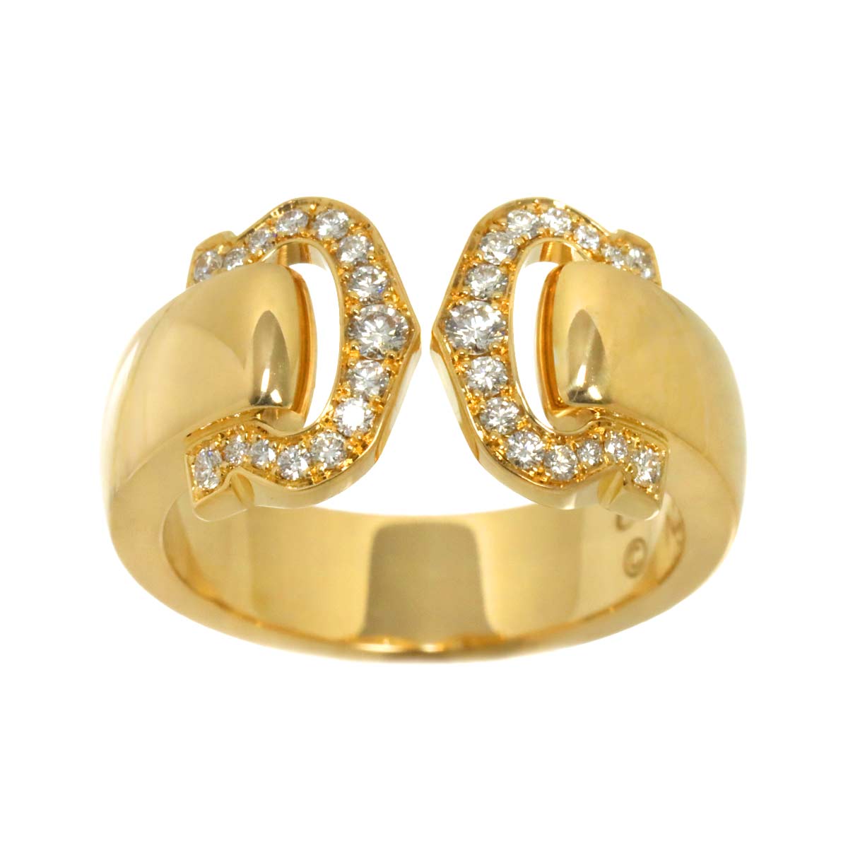 2C Ring Diamond 18K YG 750 size49 4.75-5(US)