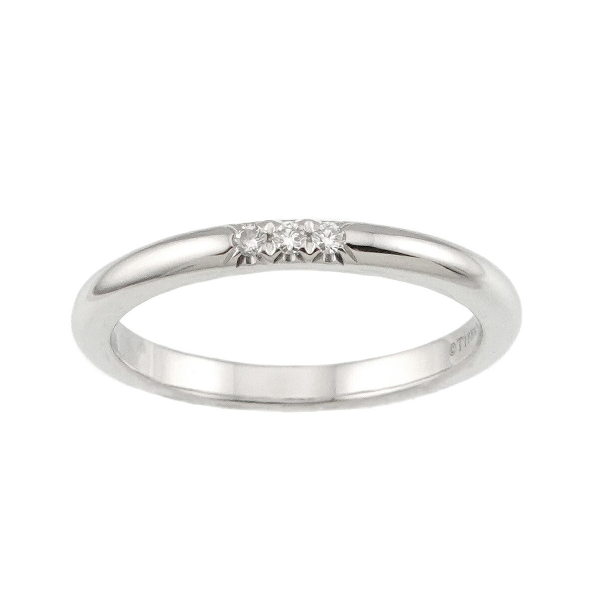 Forever Band Diamond Ring Platinum size4.5(US)