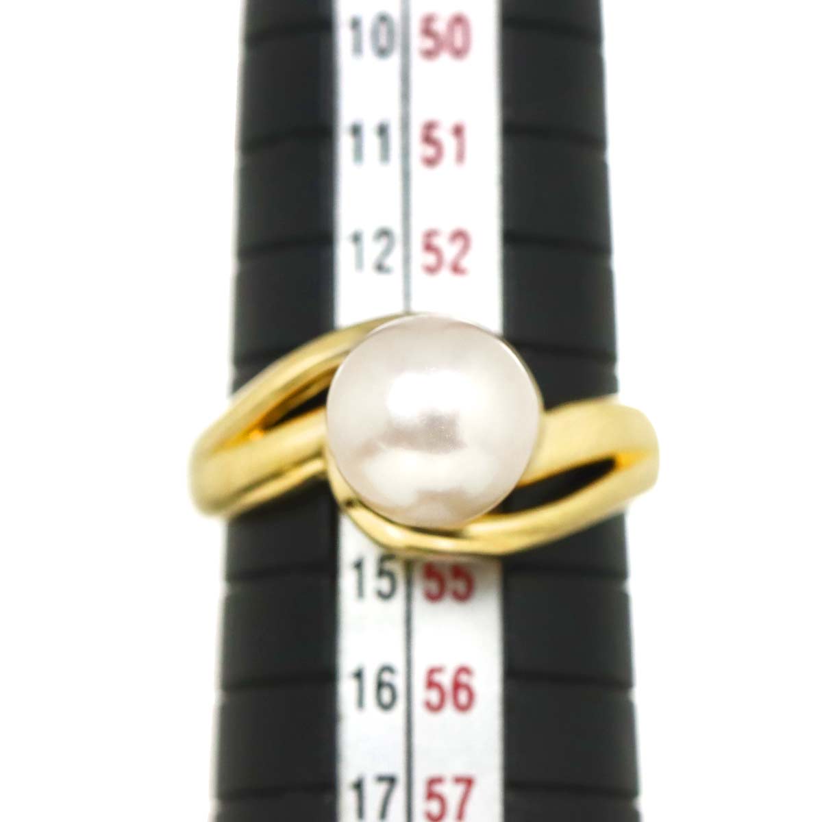 Akoya Pearl 8.5mm Ring 18K YG 750 6.5-6.75(US)