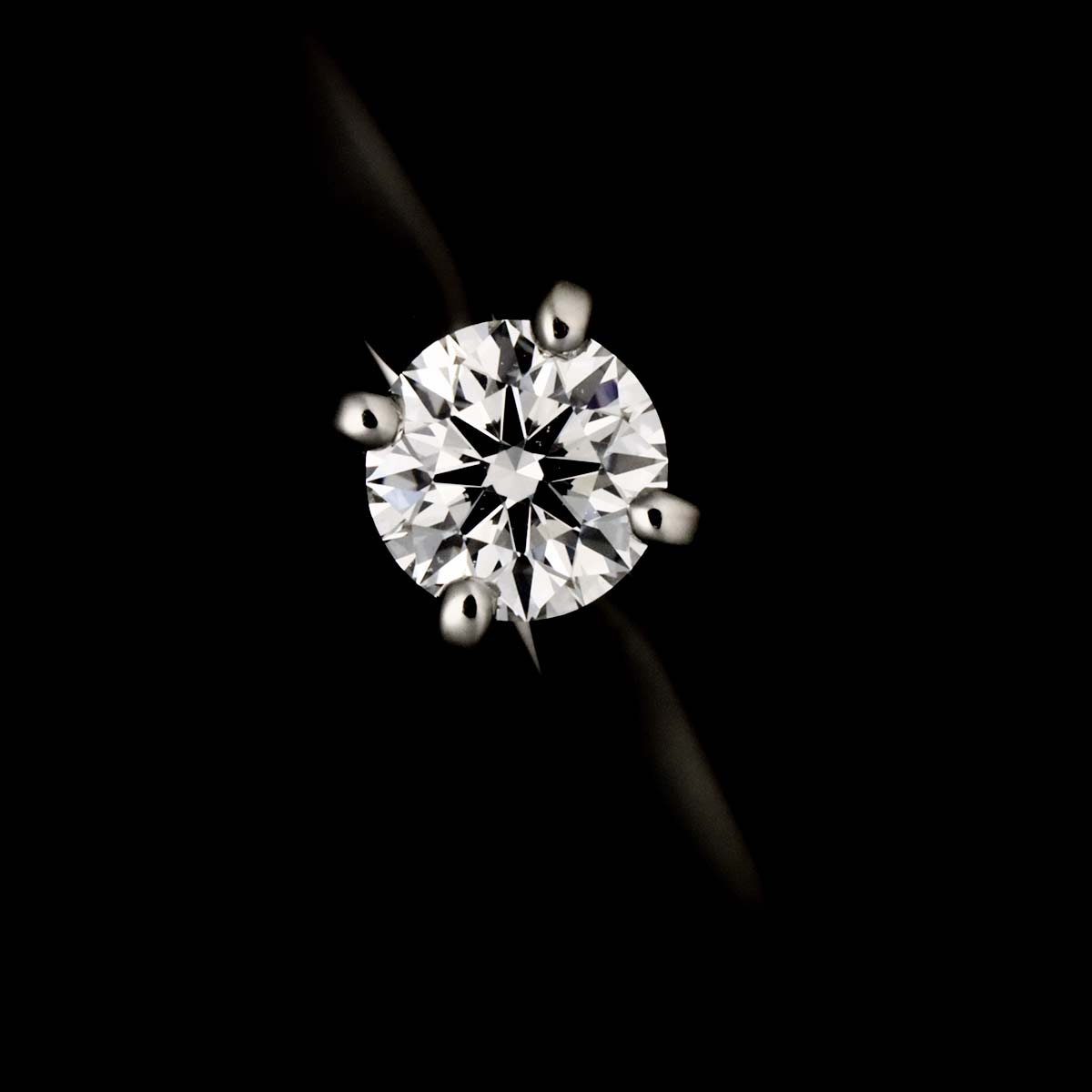 Diamond 0.24ct D/VVS2/3EX Ring Pt Size48 4.5(US)