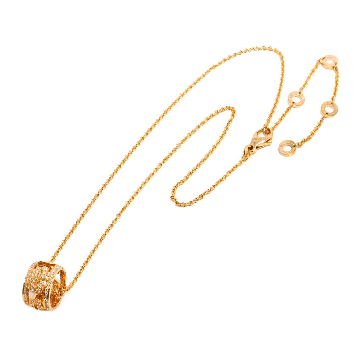 Parentesi Diamond Necklace 18K Pink Gold 750