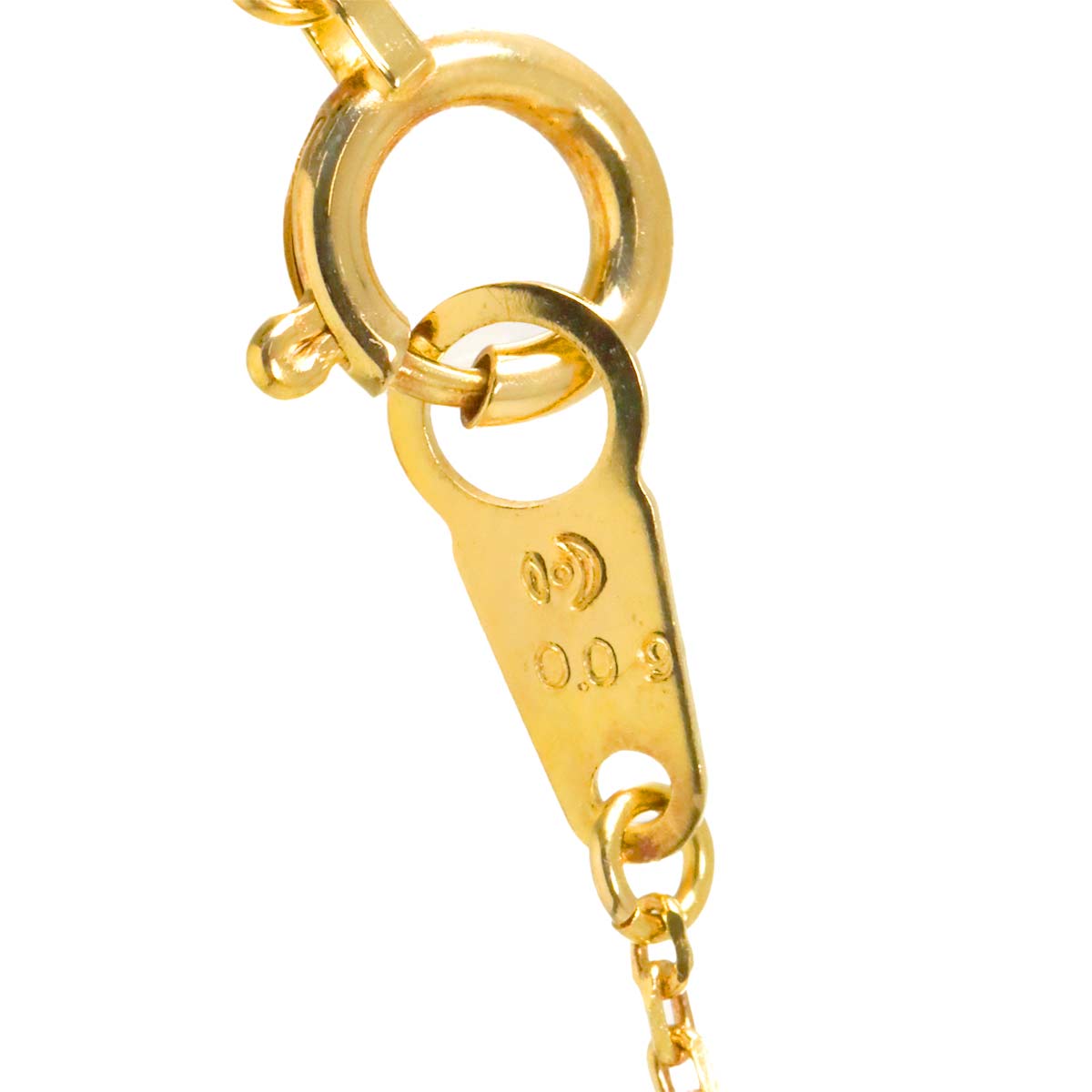 Lapis Lazuli Diamond 0.09ct Necklace 18K YG 750