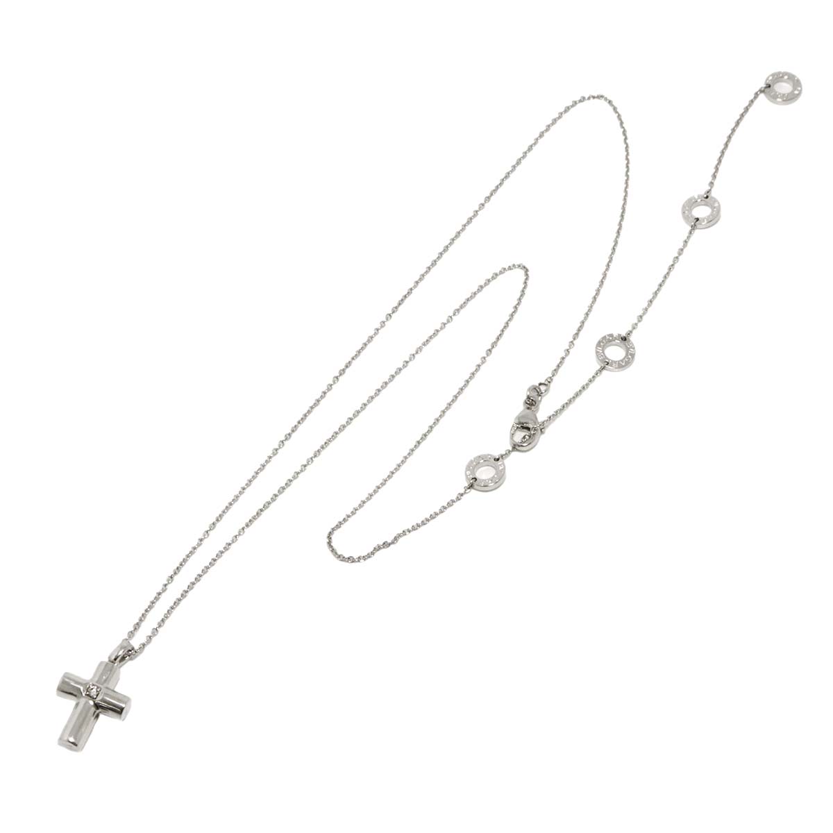 Latin Cross Diamond 1P Necklace Pt Platinum