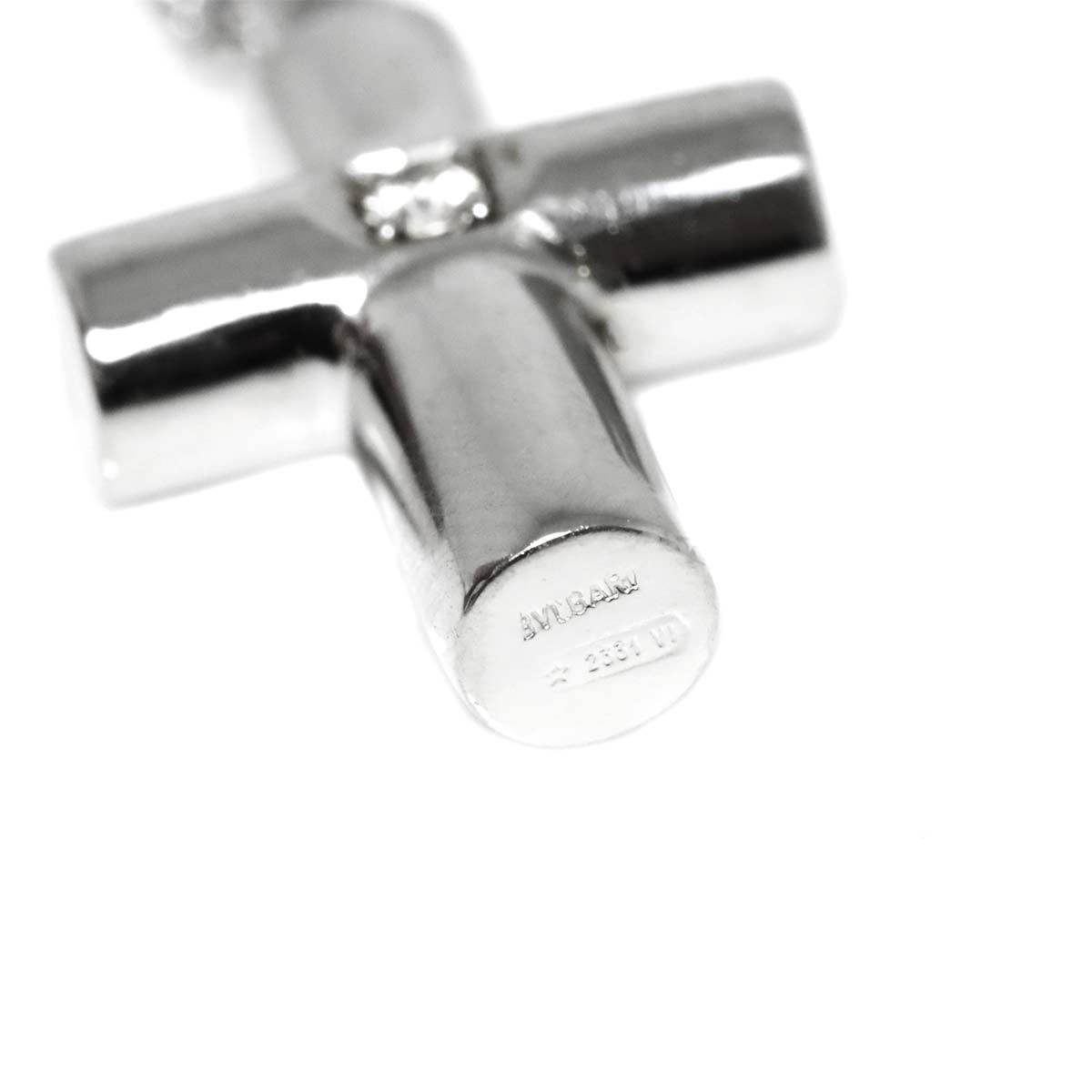 Latin Cross Diamond 1P Necklace Pt Platinum