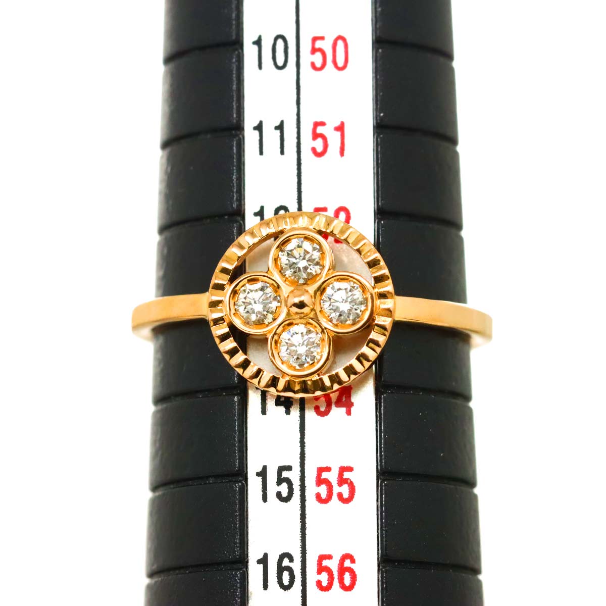 Diamond Ring K18 PG 750 Size53 6.25-6.5(US)