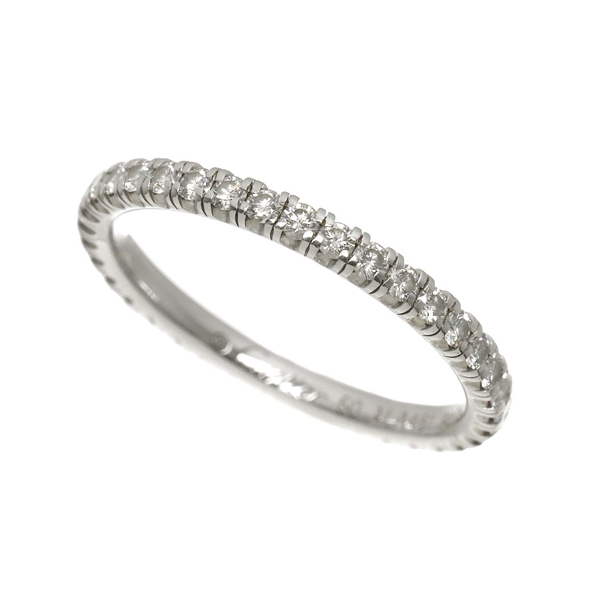 ETINCELLE Full Diamond Ring 18K WG 750 size50 5.25(US)