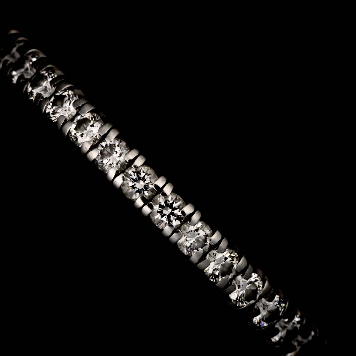 ETINCELLE Full Diamond Ring 18K WG 750 size50 5.25(US)