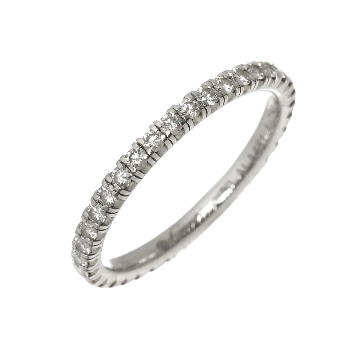 ETINCELLE Full Diamond Ring 18K WG 750 size50 5.25(US)