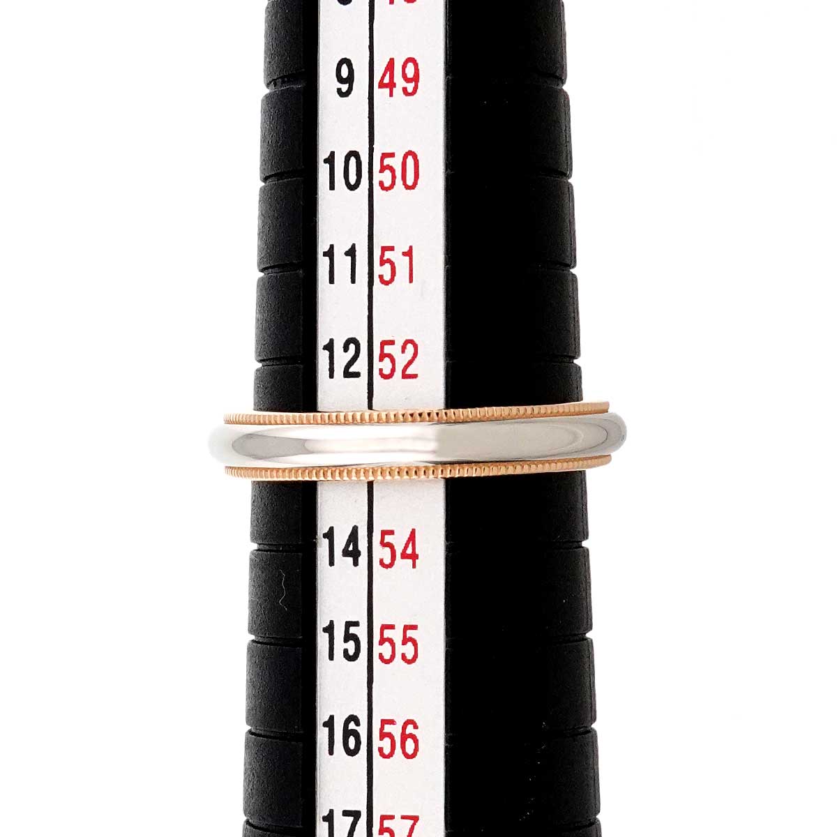 Milgrain Band Ring 18K PG 750 Platinum Size6.25-6.5(US)