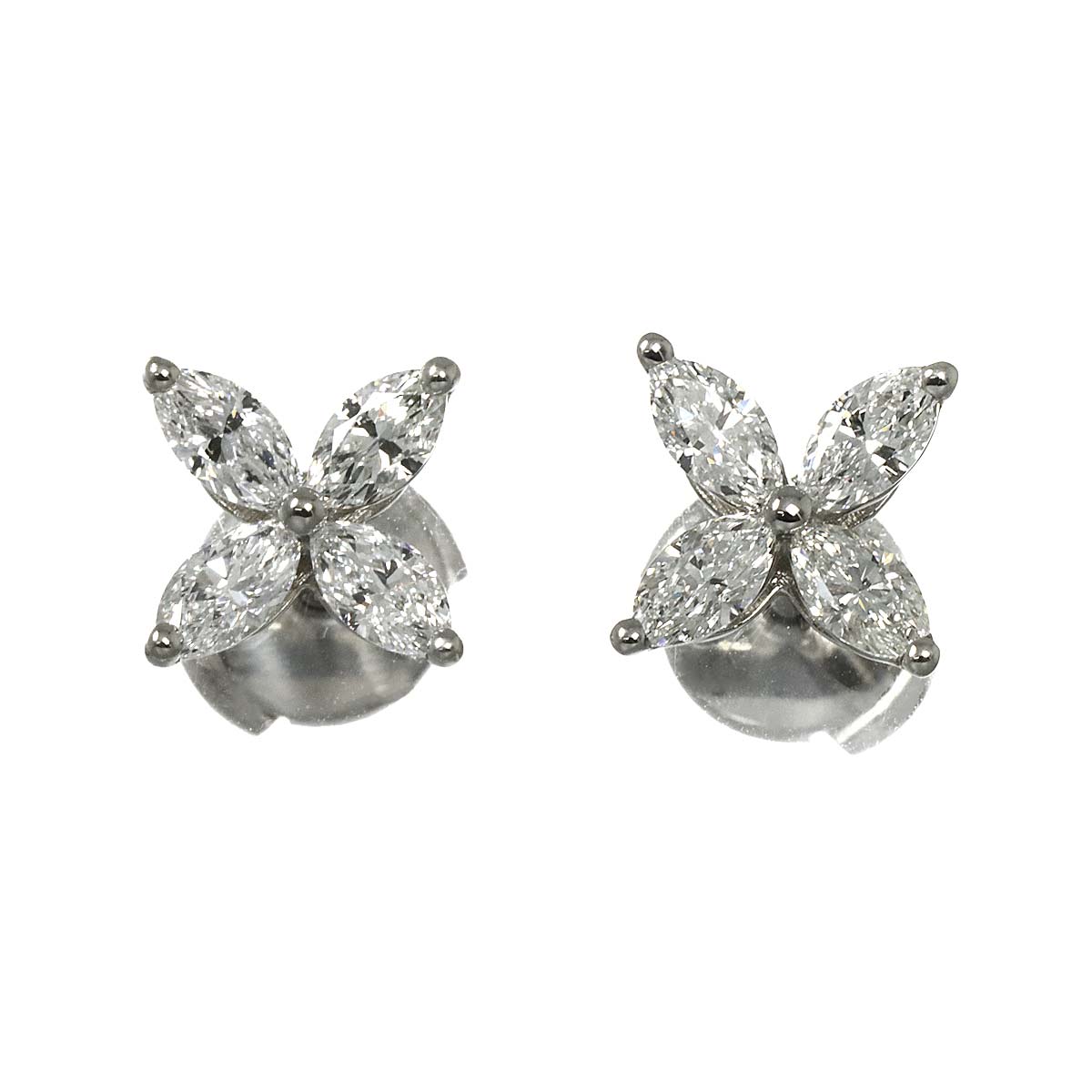Victoria Diamond MM Earrings Pierced Pt Platinum