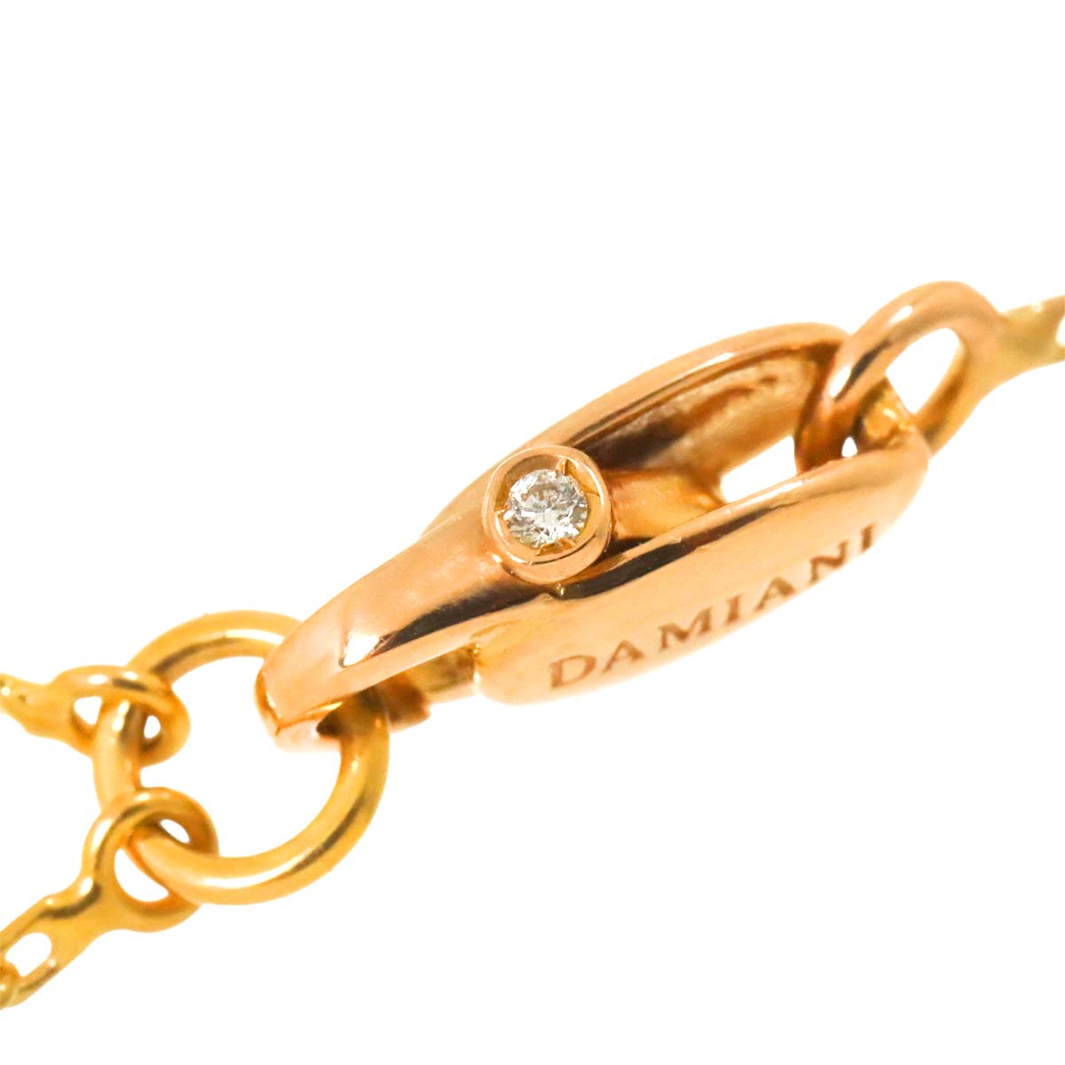 Cross Diamond Necklace K18 PG 750