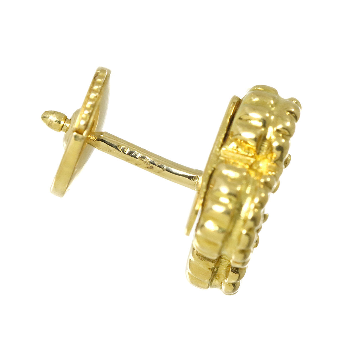 Sweet Alhambra Shell Earrings Pierced 18K YG 750