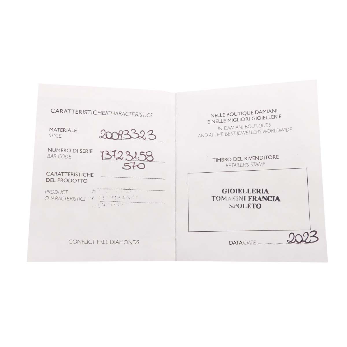 Belle Epoque REEL Diamond Necklace 18K PG 750