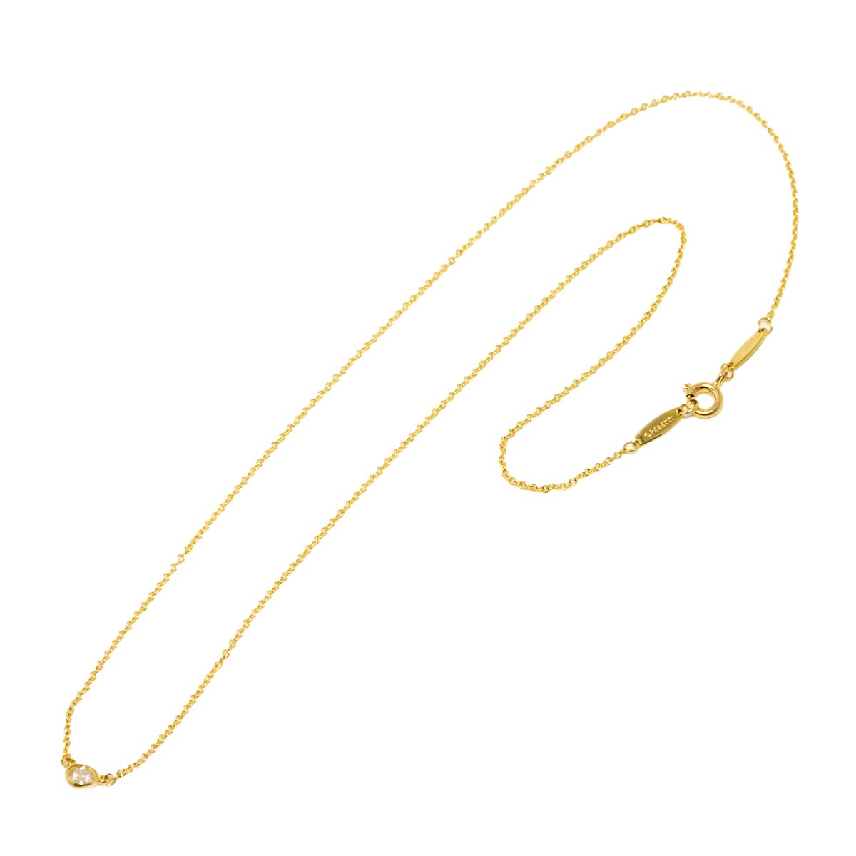 By The Yard Diamond Necklace 18K YG 750