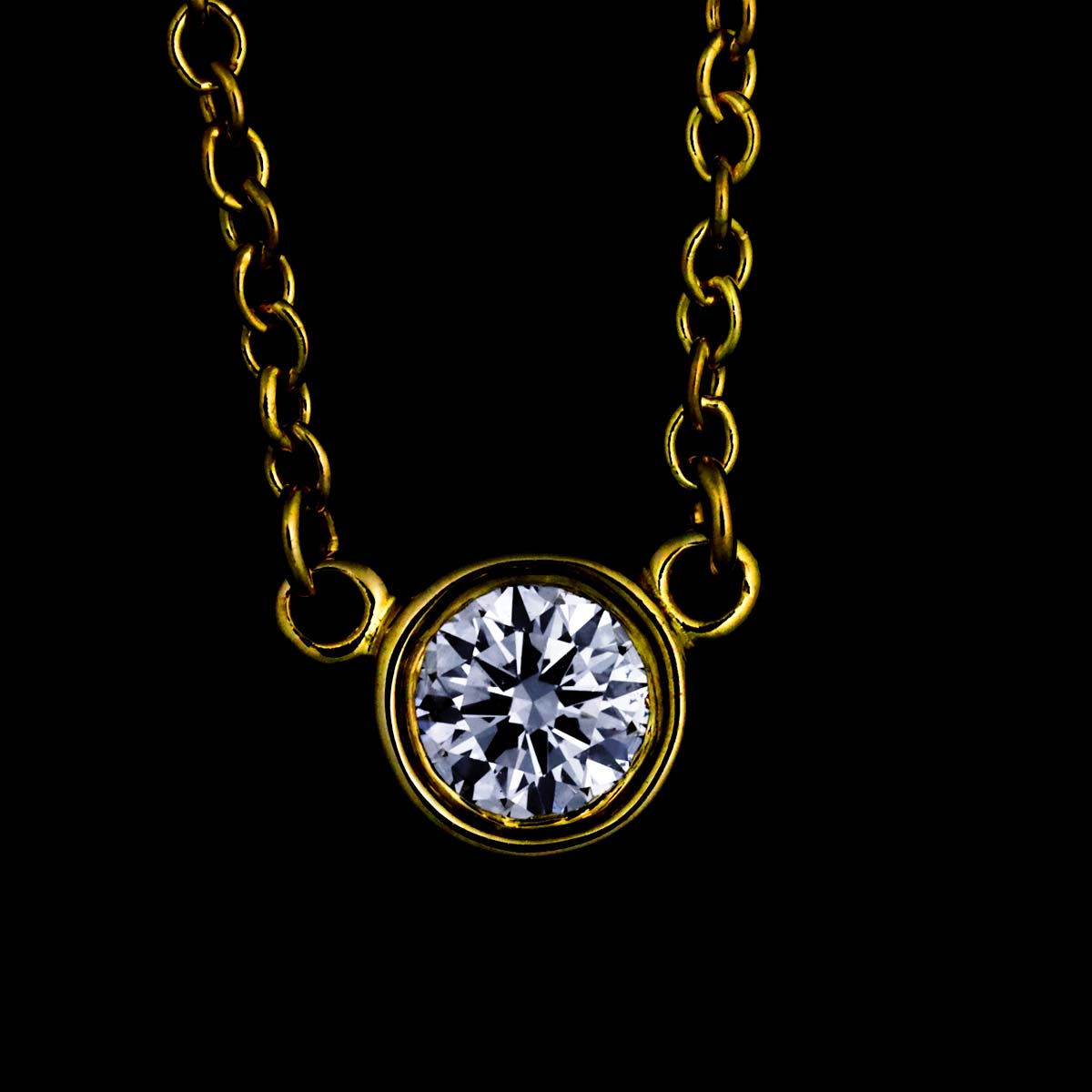 By The Yard Diamond Necklace 18K YG 750